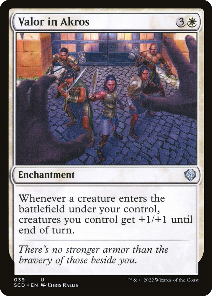 Valor in Akros [Starter Commander Decks] Magic: The Gathering