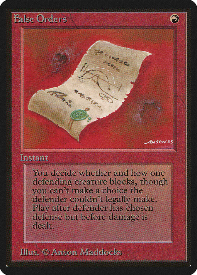 False Orders [Beta Edition] Magic: The Gathering
