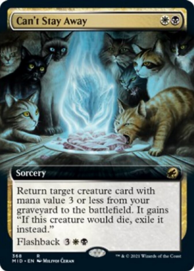 Can't Stay Away (Extended Art) [Innistrad: Midnight Hunt] Magic: The Gathering