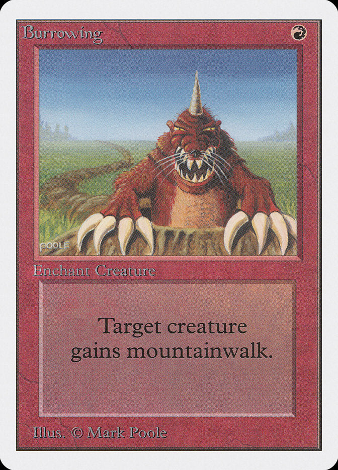 Burrowing [Unlimited Edition] Magic: The Gathering