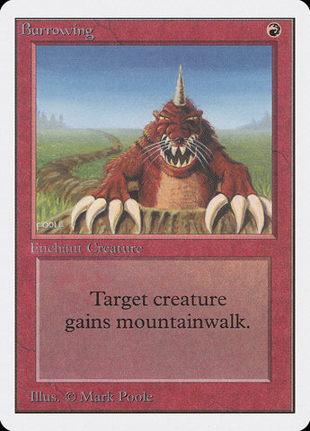 Burrowing [Unlimited Edition] Magic: The Gathering