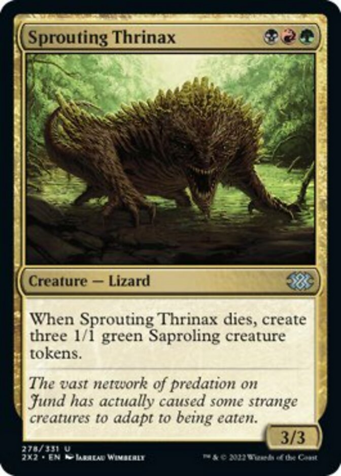 Sprouting Thrinax [Double Masters 2022] Magic: The Gathering