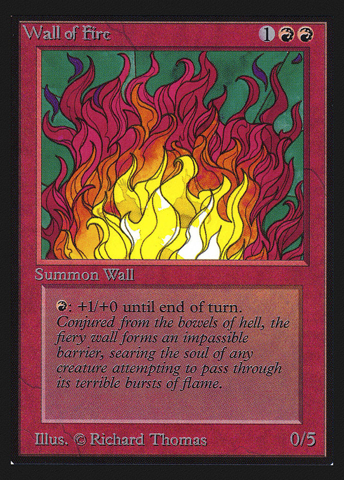 Wall of Fire [International Collectors' Edition] Magic: The Gathering
