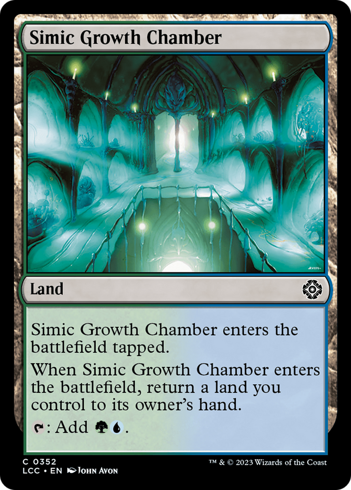 Simic Growth Chamber [The Lost Caverns of Ixalan Commander] Magic: The Gathering