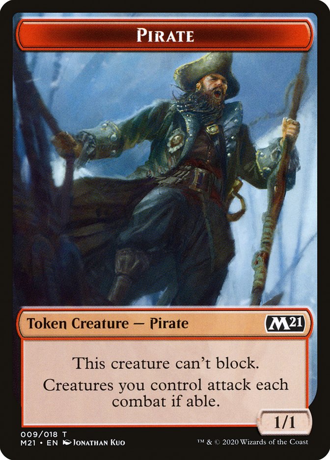 Pirate Token [Core Set 2021 Tokens] Magic: The Gathering