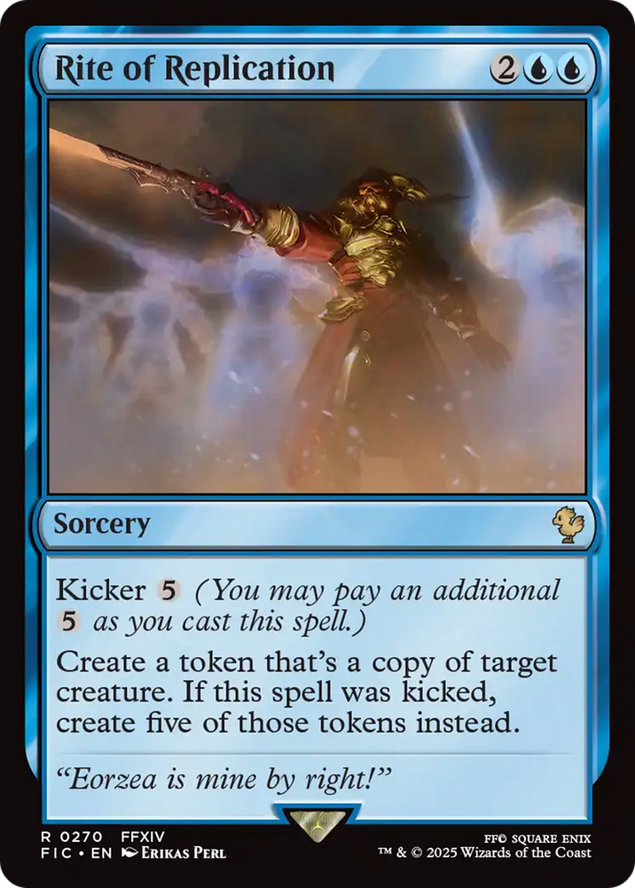 Rite of Replication [FINAL FANTASY Commander] Magic: The Gathering