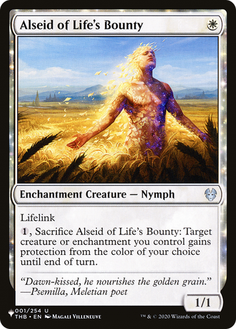 Alseid of Life's Bounty [The List] Magic: The Gathering