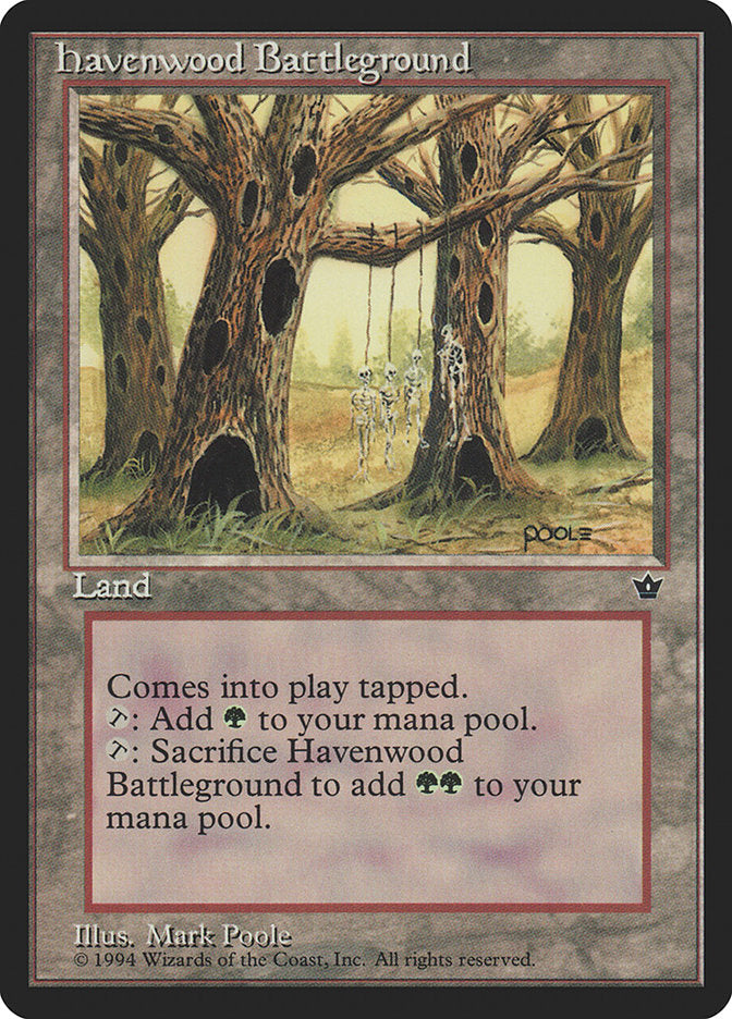 Havenwood Battleground [Fallen Empires] Magic: The Gathering