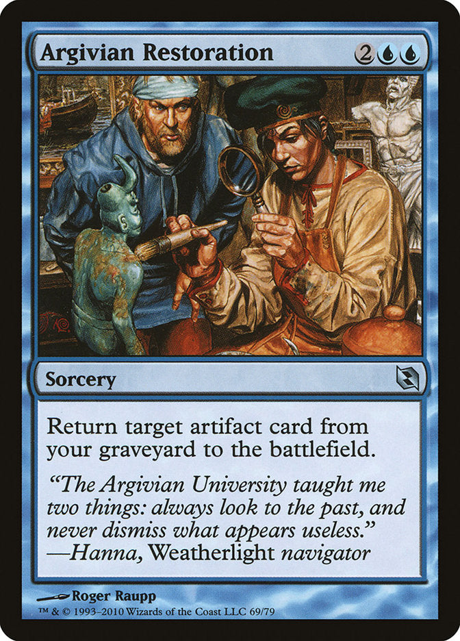 Argivian Restoration [Duel Decks: Elspeth vs. Tezzeret] Magic: The Gathering
