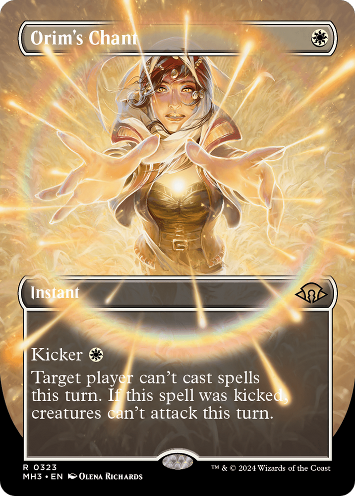 Orim's Chant (Borderless) [Modern Horizons 3] Magic: The Gathering