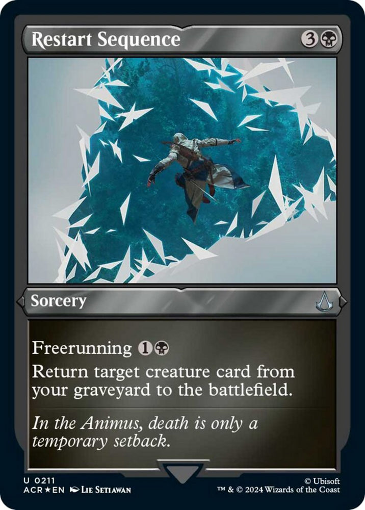 Restart Sequence (Foil Etched) [Assassin's Creed] Magic: The Gathering