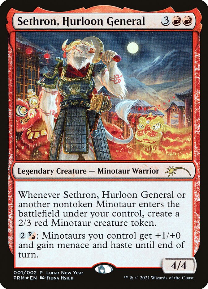 Sethron, Hurloon General [Year of the Ox 2021] Magic: The Gathering