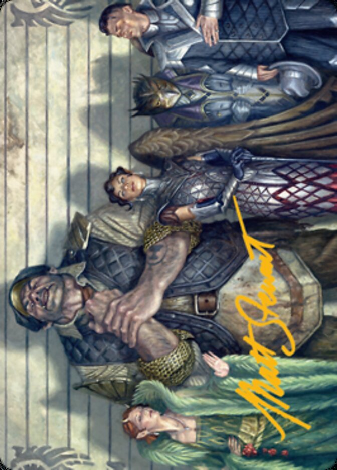 Rogues' Gallery Art Card (Gold-Stamped Signature) [Streets of New Capenna Art Series] Magic: The Gathering