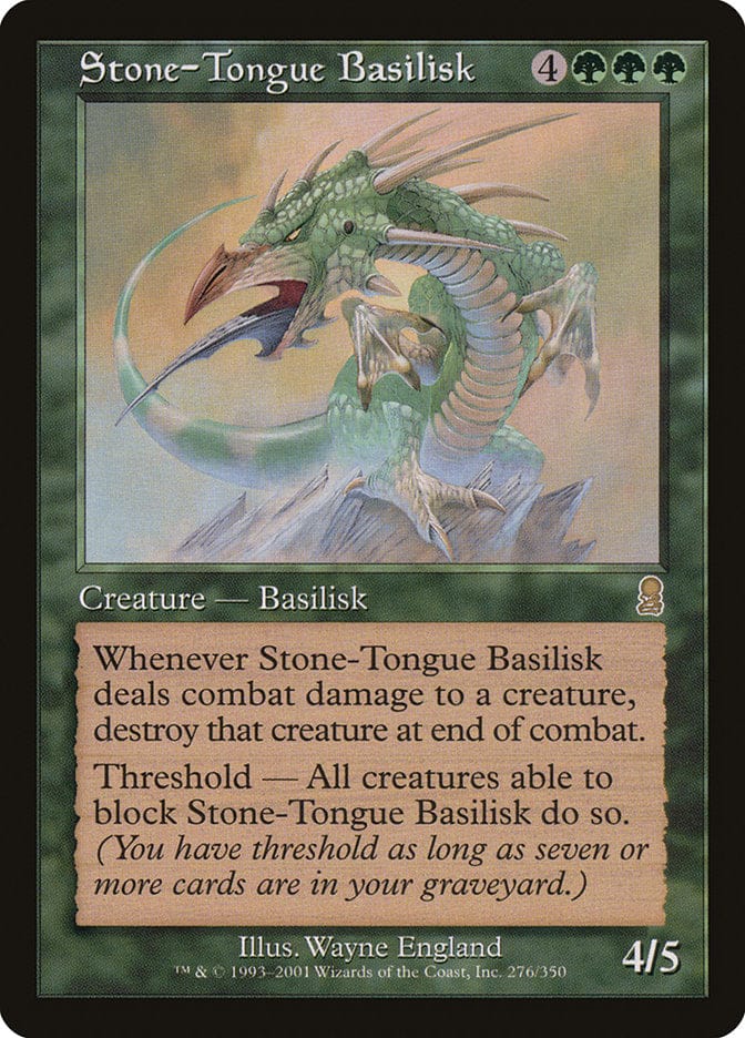 Stone-Tongue Basilisk [Odyssey] Magic: The Gathering