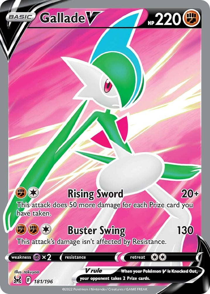 Gallade V (181/196) [Sword & Shield: Lost Origin] Pokémon