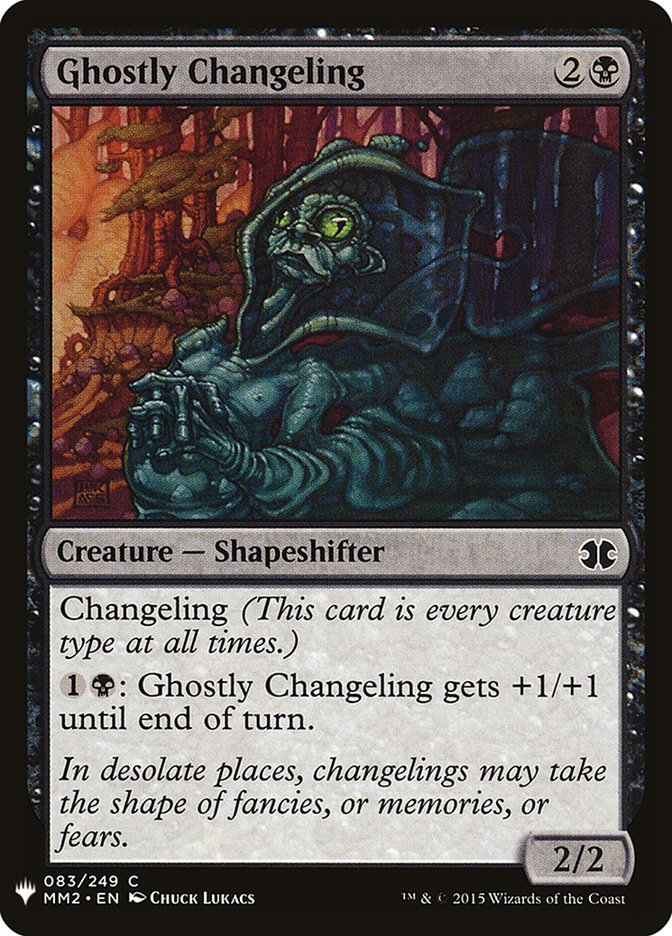 Ghostly Changeling [Mystery Booster] Magic: The Gathering