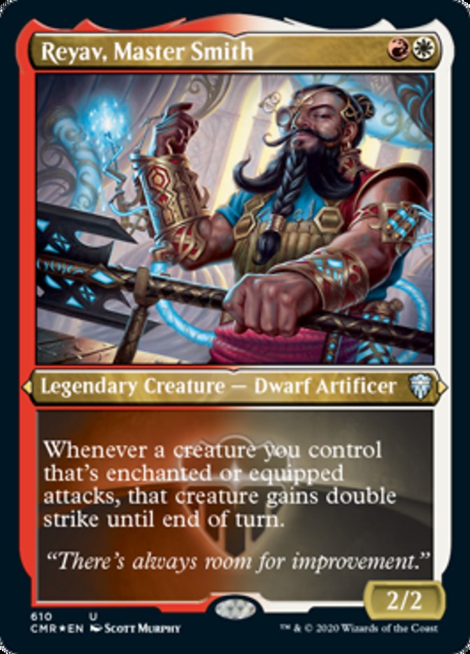 Reyav, Master Smith (Etched) [Commander Legends] Magic: The Gathering