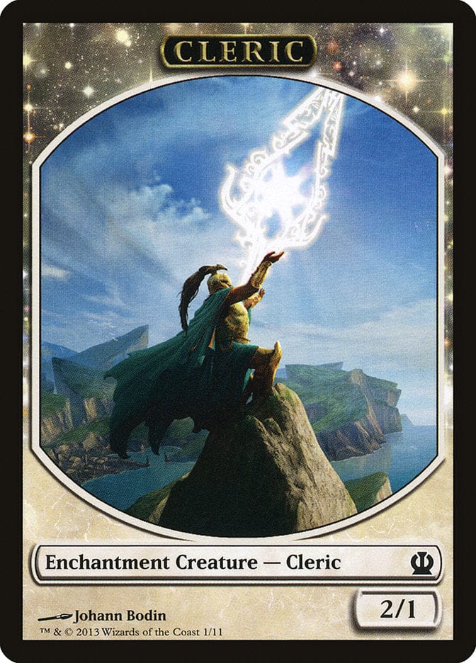Cleric Token [Theros Tokens] Magic: The Gathering