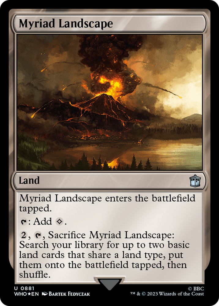 Myriad Landscape (Surge Foil) [Doctor Who] Magic: The Gathering