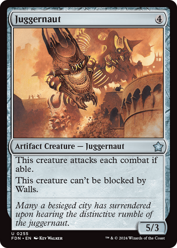 Juggernaut [Foundations] Magic: The Gathering