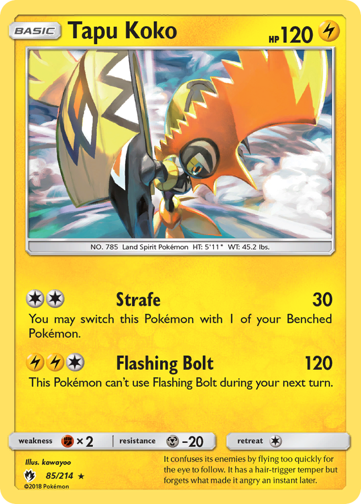 Tapu Koko (85/214) [Sun & Moon: Lost Thunder] Pokémon