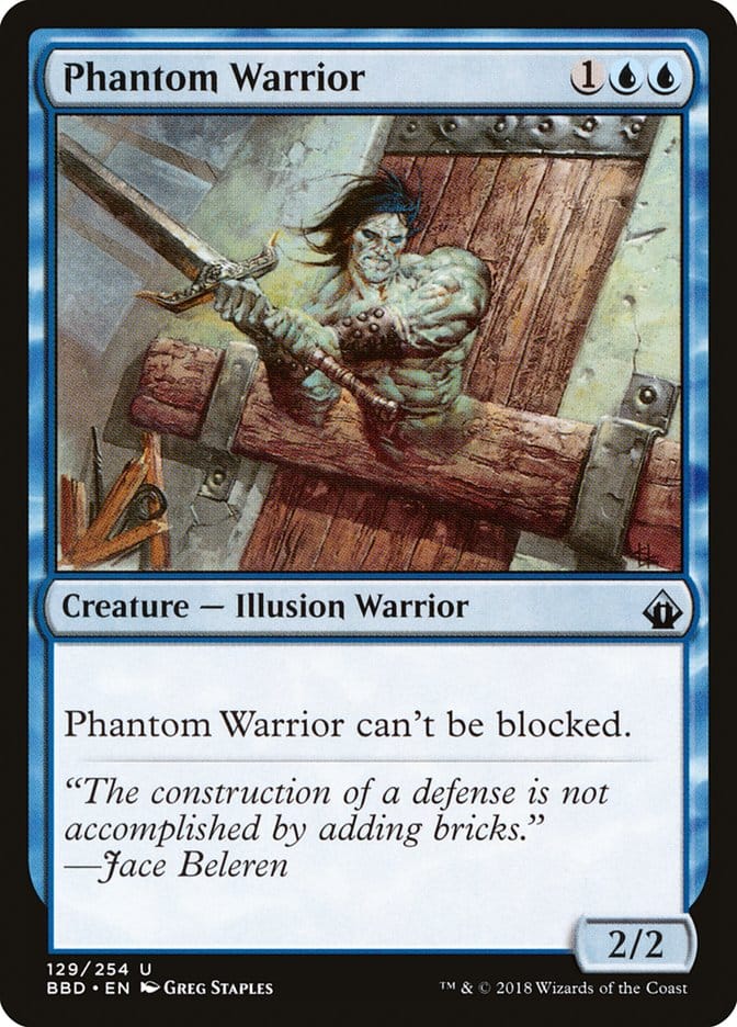 Phantom Warrior [Battlebond] Magic: The Gathering