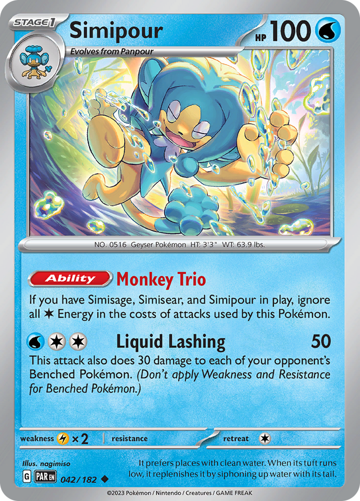 Simipour (042/182) [Scarlet & Violet: Paradox Rift] Pokémon
