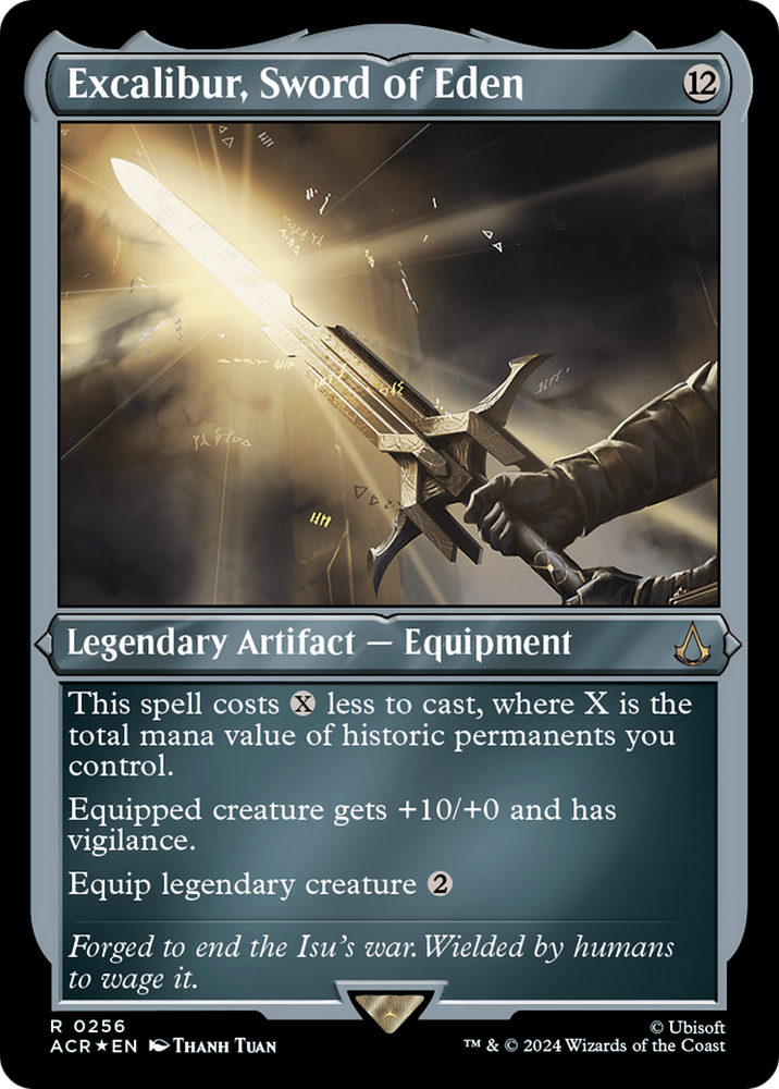 Excalibur, Sword of Eden (Foil Etched) [Assassin's Creed] Magic: The Gathering