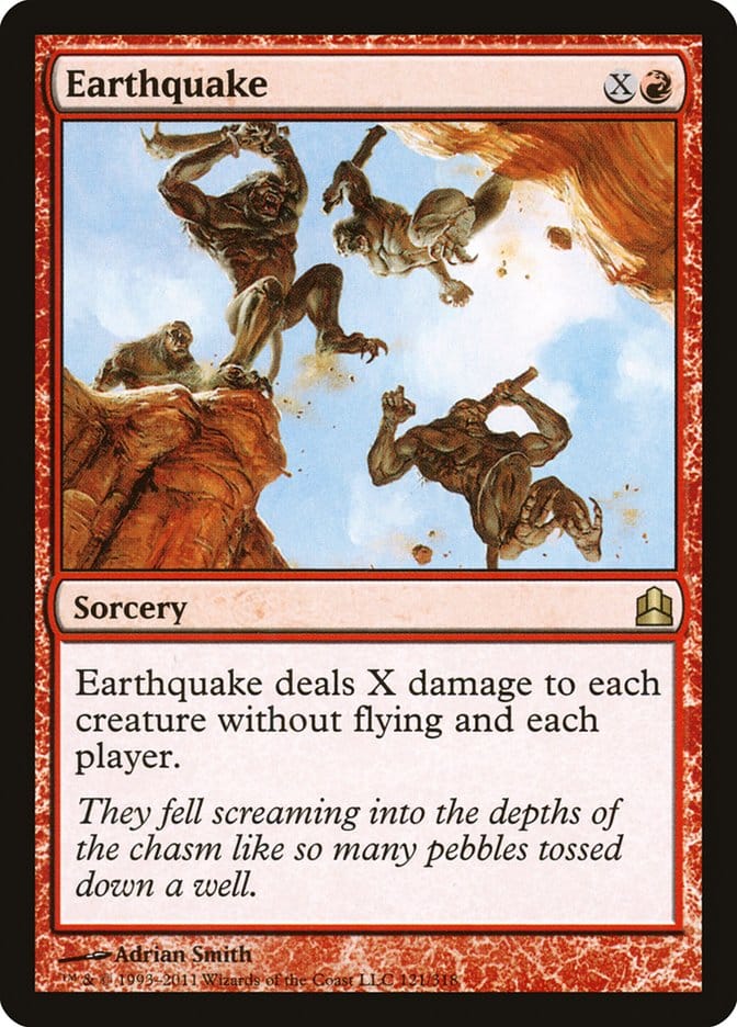 Earthquake [Commander 2011] Magic: The Gathering