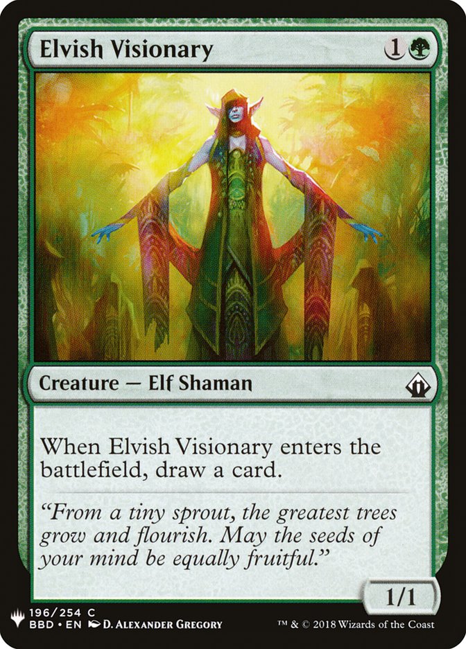 Elvish Visionary [Mystery Booster] Magic: The Gathering