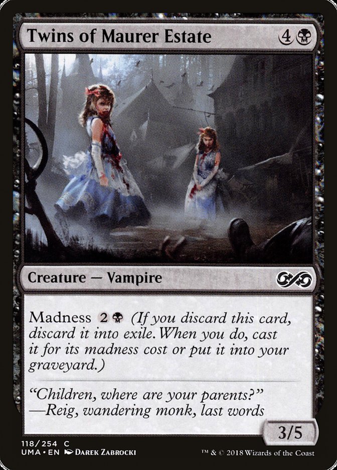 Twins of Maurer Estate [Ultimate Masters] Magic: The Gathering