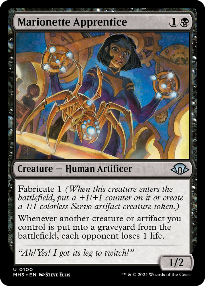 Marionette Apprentice [Modern Horizons 3] Magic: The Gathering