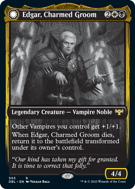 Edgar, Charmed Groom // Edgar Markov's Coffin [Innistrad: Double Feature] Magic: The Gathering