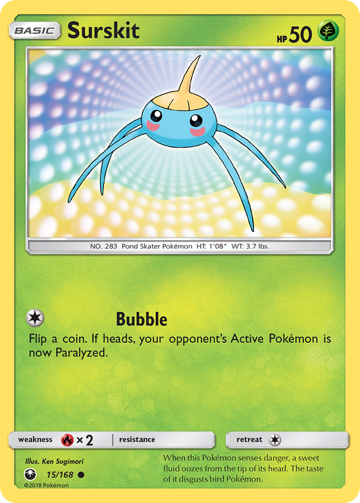 Surskit (15/168) [Sun & Moon: Celestial Storm] Pokémon