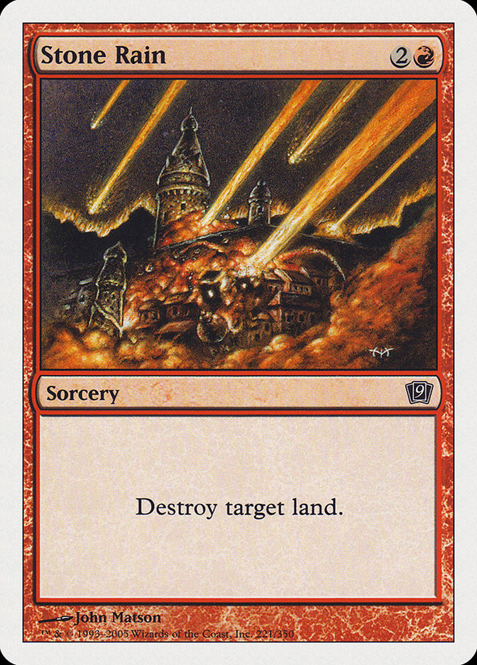 Stone Rain [Ninth Edition] Magic: The Gathering