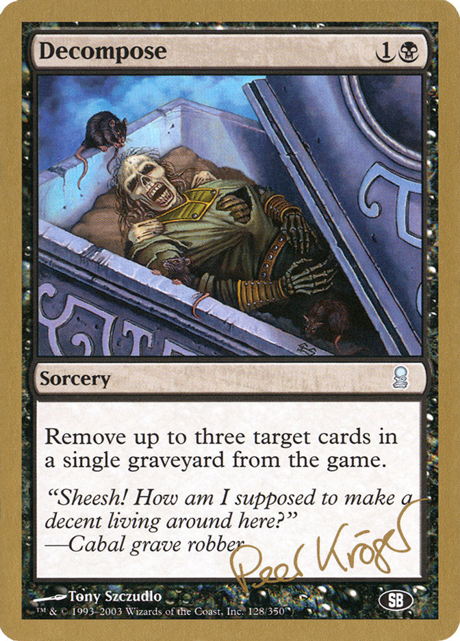Decompose (Peer Kroger) (SB) [World Championship Decks 2003] Magic: The Gathering