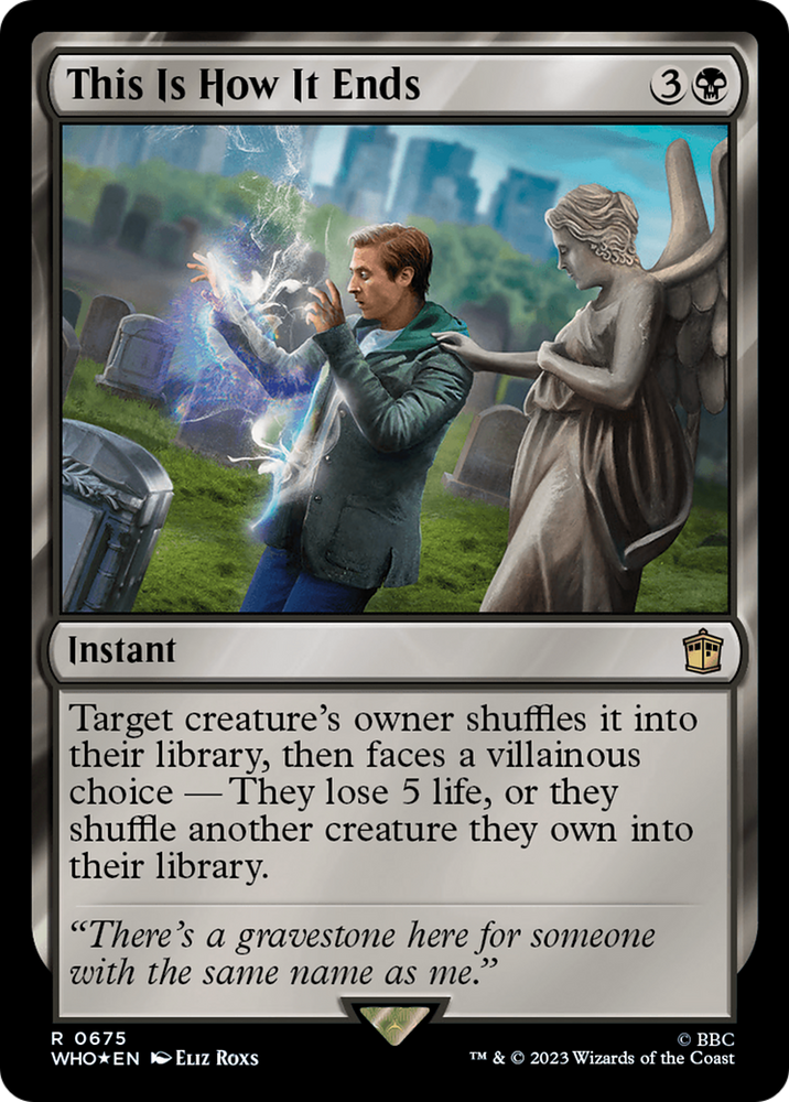 This Is How It Ends (Surge Foil) [Doctor Who] Magic: The Gathering