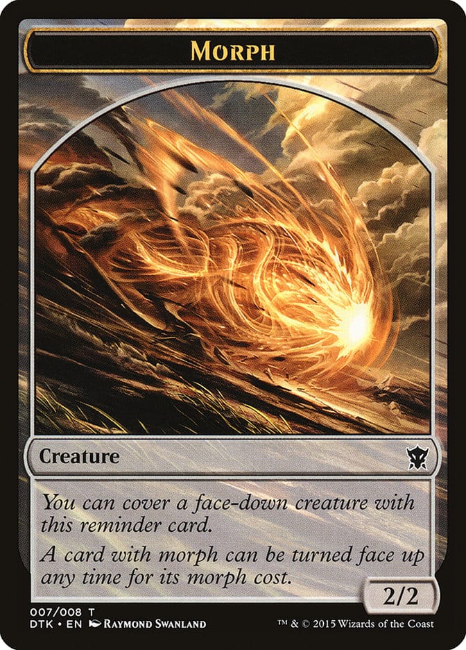 Morph [Dragons of Tarkir Tokens] Magic: The Gathering