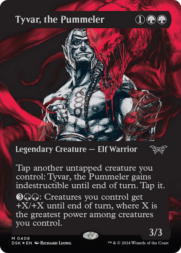 Tyvar, the Pummeler (Showcase) (Textured) [Duskmourn: House of Horror] Magic: The Gathering