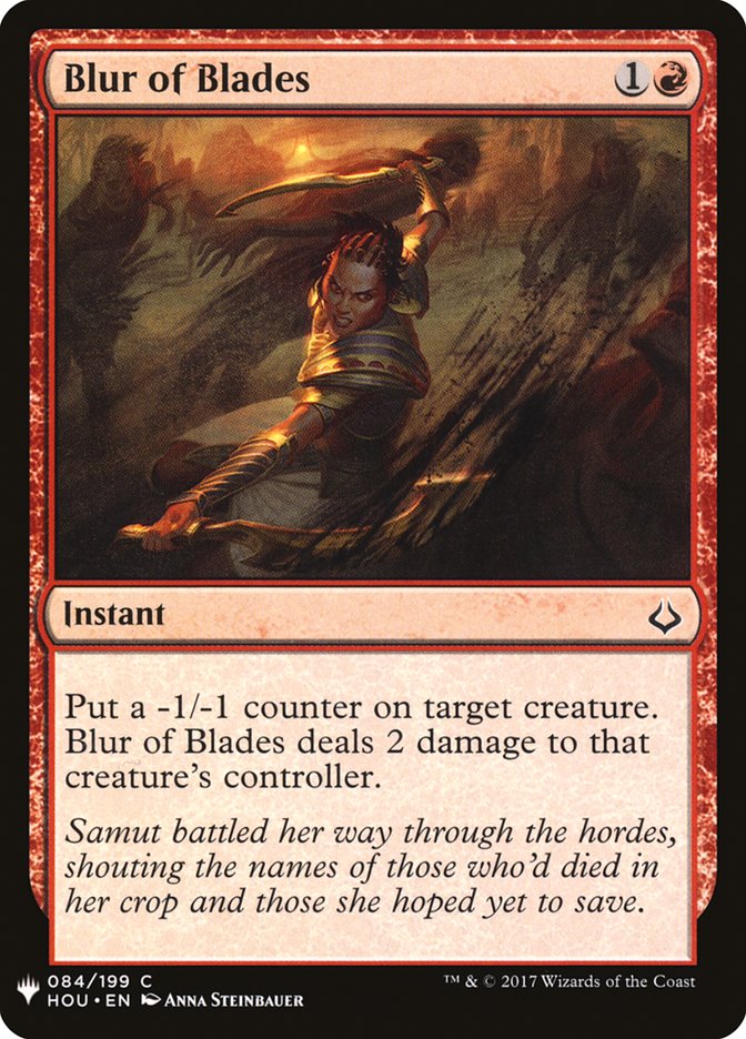 Blur of Blades [Mystery Booster] Magic: The Gathering