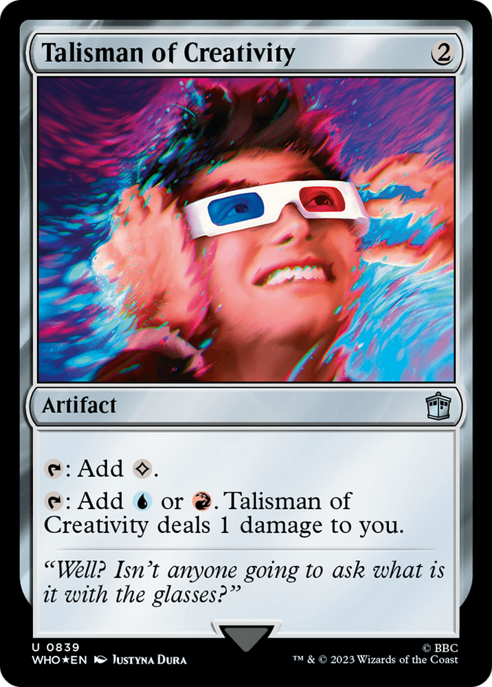 Talisman of Creativity (Surge Foil) [Doctor Who] Magic: The Gathering