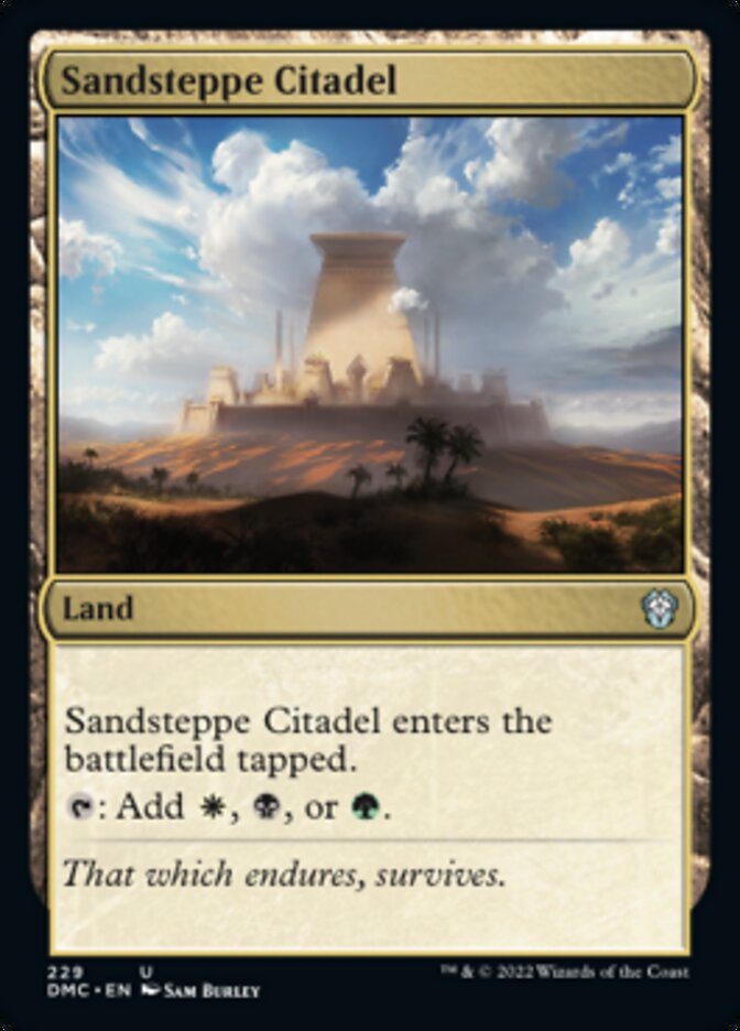 Sandsteppe Citadel [Dominaria United Commander] Magic: The Gathering
