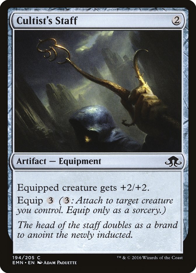 Cultist's Staff [Eldritch Moon] Magic: The Gathering