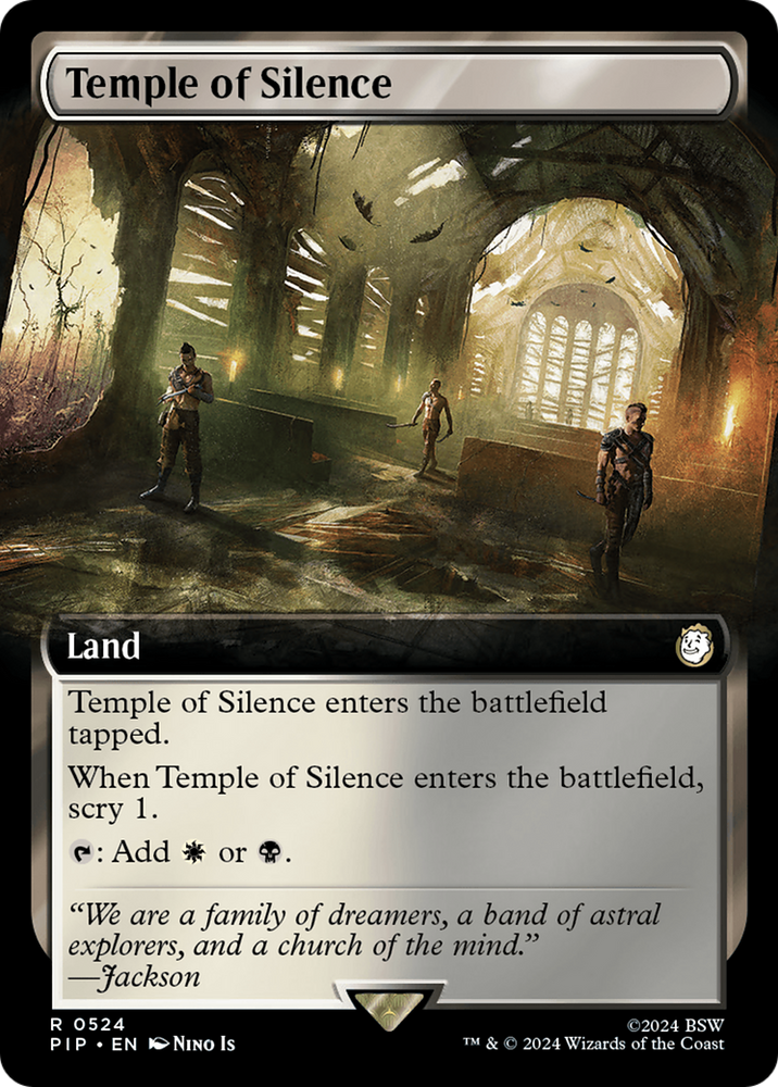 Temple of Silence (Extended Art) [Fallout] Magic: The Gathering