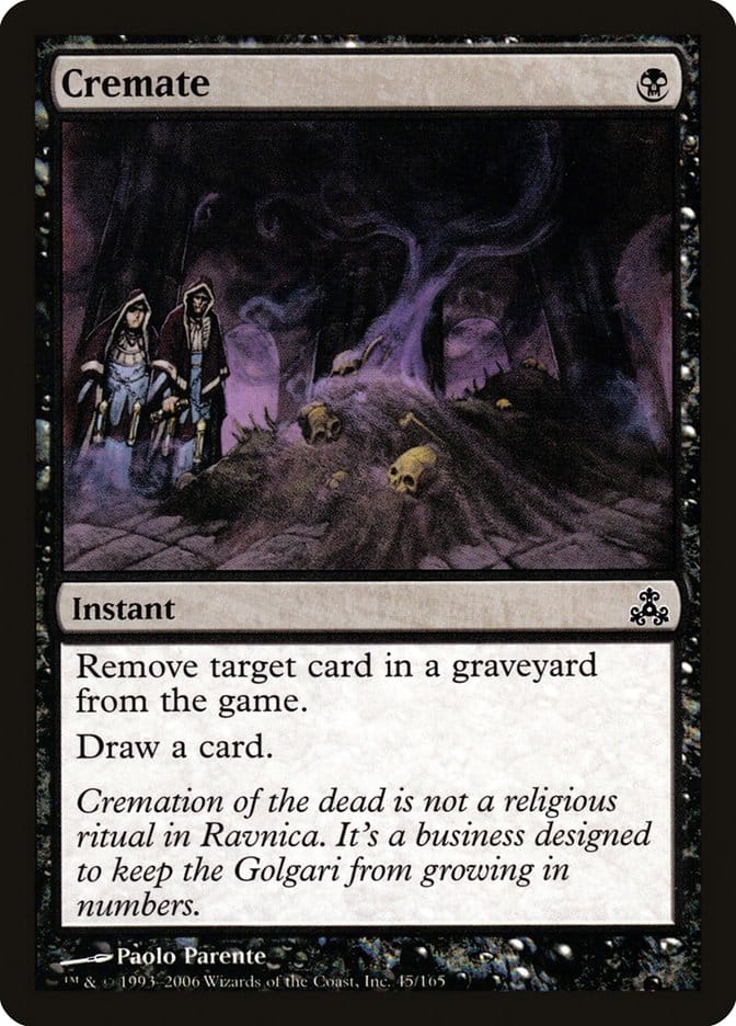Cremate [Guildpact] Magic: The Gathering