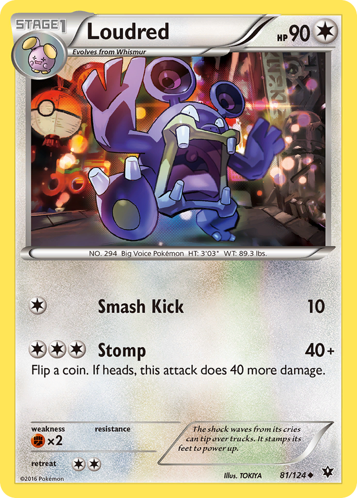 Loudred (81/124) [XY: Fates Collide] Pokémon