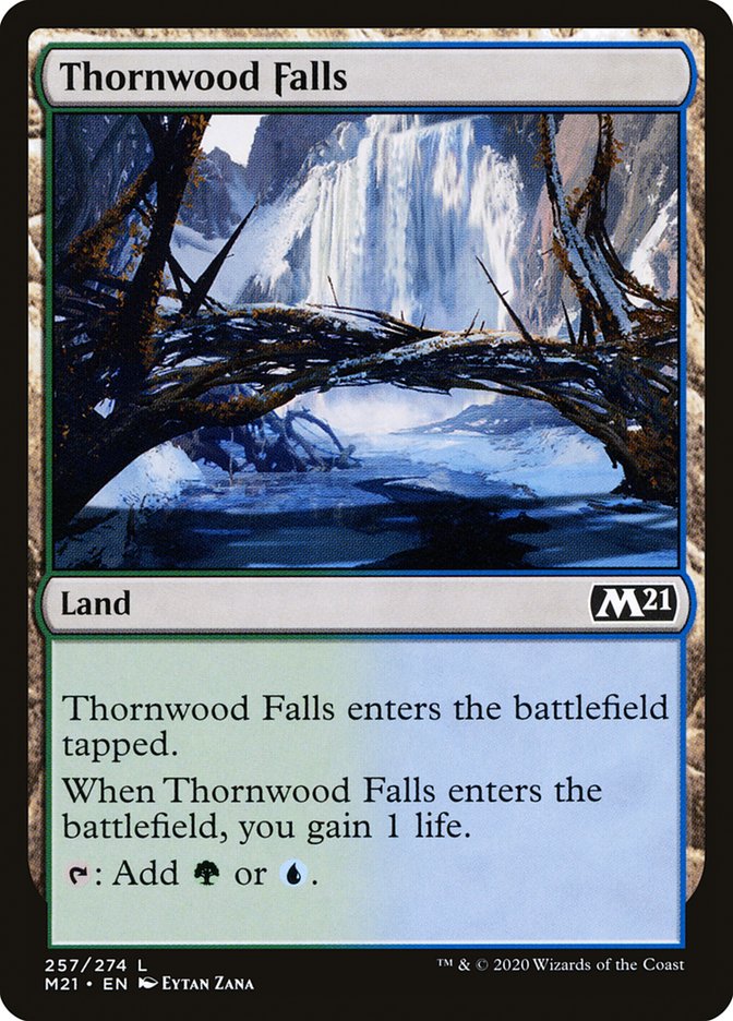 Thornwood Falls [Core Set 2021] Magic: The Gathering