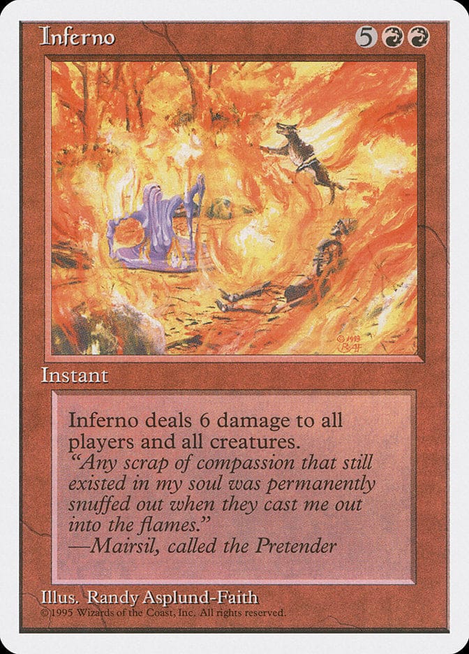 Inferno [Fourth Edition] Magic: The Gathering
