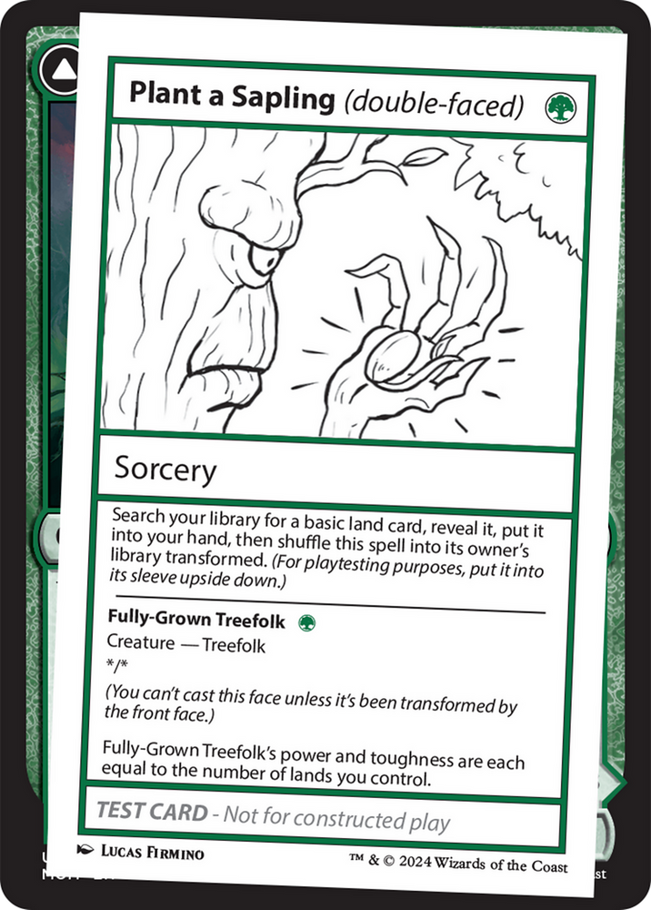 Plant a Sapling (double-faced) [Mystery Booster 2 Playtest Cards] Magic: The Gathering