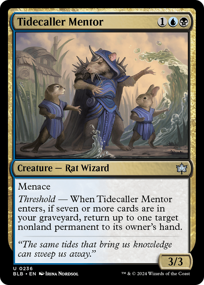 Tidecaller Mentor [Bloomburrow] Magic: The Gathering